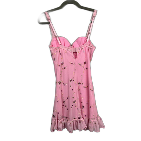 Sugar Thrillz Pink Floral Mini Dress - Picture 4 of 6